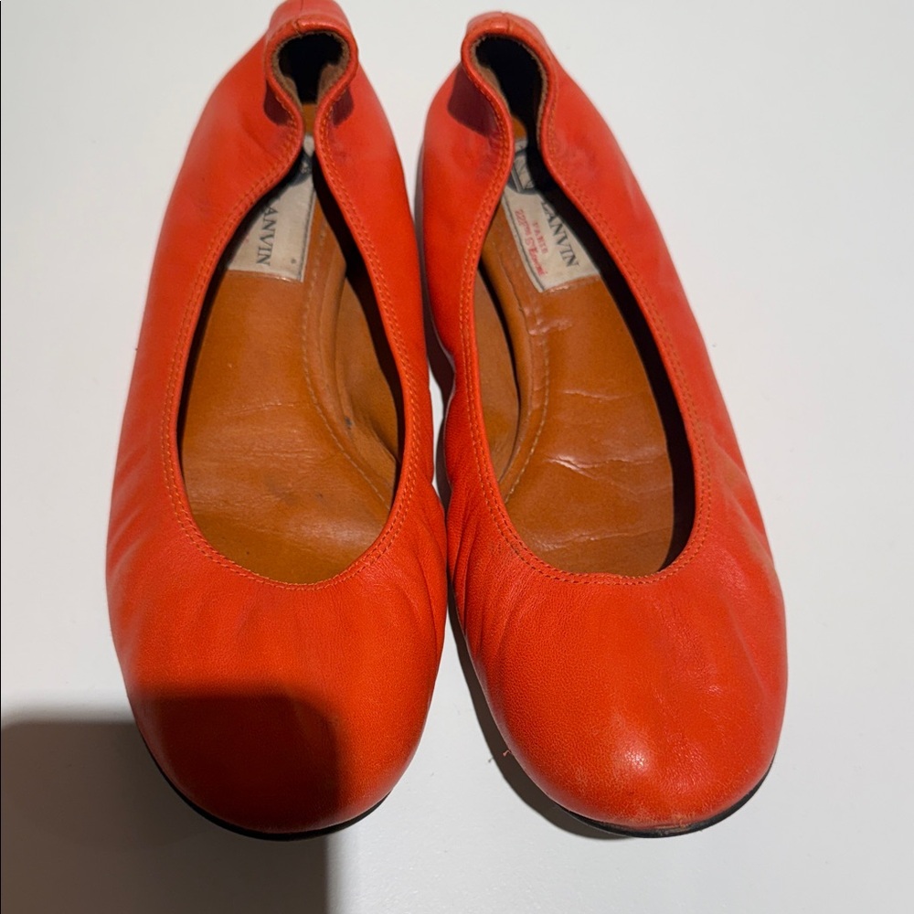 Lanvin Women's Orange Ballet Flats